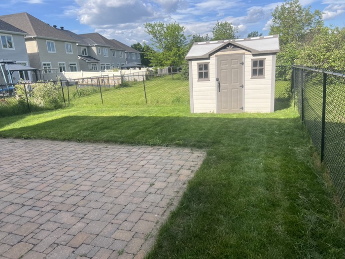 Lawn maintenance project photo