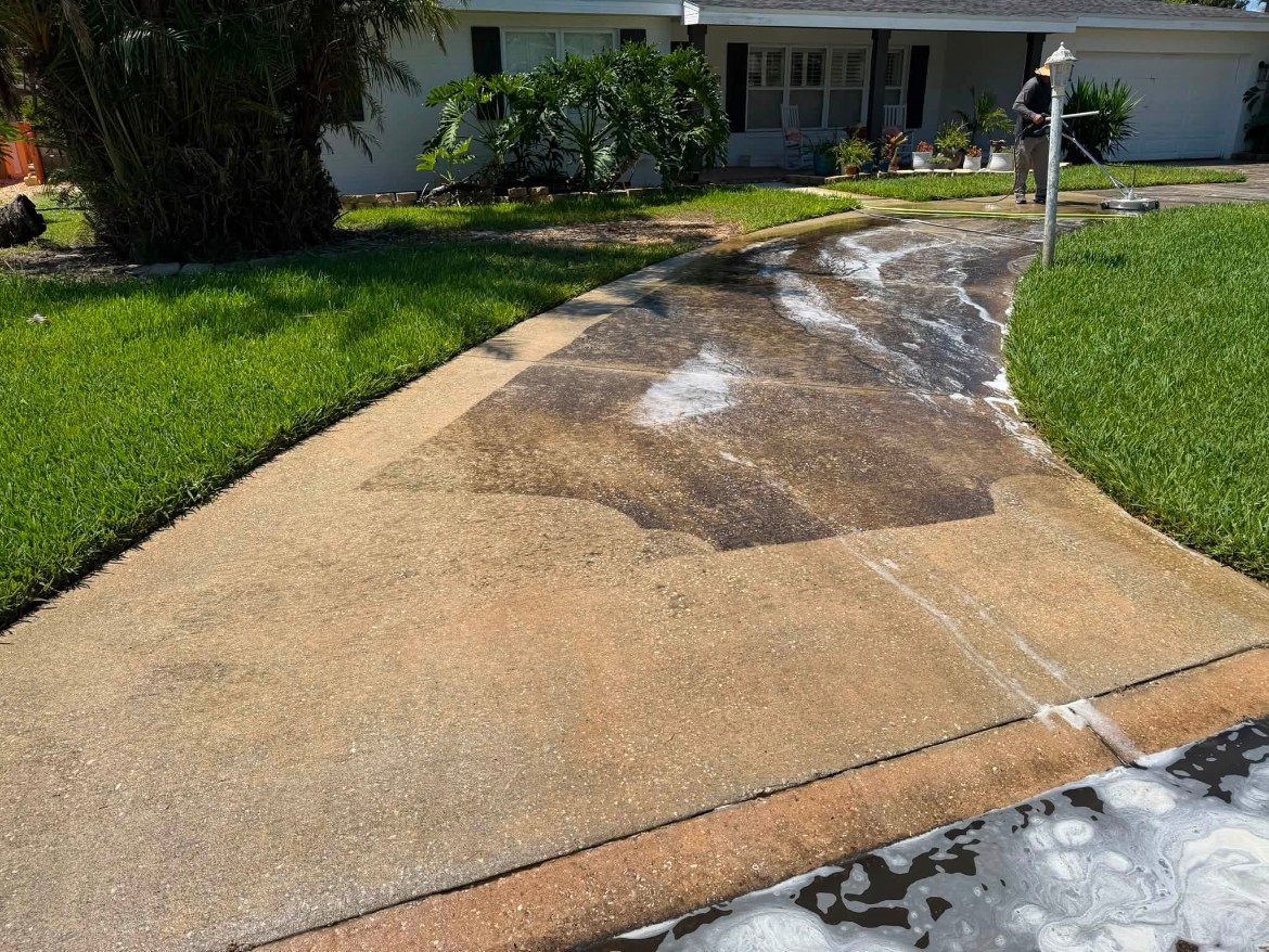 Driveway Pressure Wash Refresh